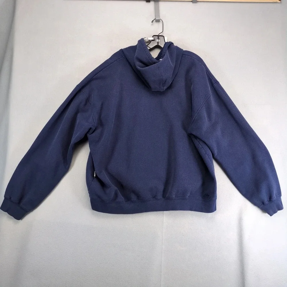 adidas Hoodie Mens XL Blue Embroidered Logo Vintage 2002 Canada Y2K‎ Streetwear